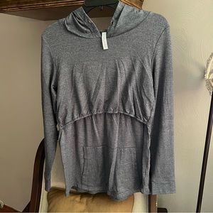 Latched Mama Everyday Nursing Hoodie - Medium / Slate Grey